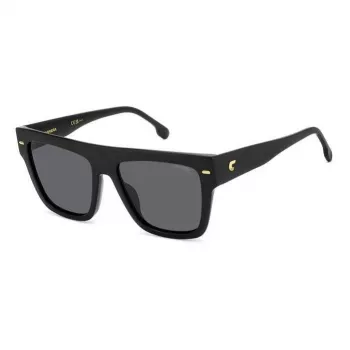 CARRERA Moteriški akiniai nuo saulės CARRERA3016S8 stačiakampis acetatinis rėmelis pilki lęšiai 55/17/140 mm