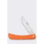 Case Sod Buster SS oranžinis sulankstomas peilis - Tru-Sharp chirurginio nerūdijančio plieno skinner geležtė, oranžinė sintetinė rankena, slip joint, nagų įpjova, pagaminta JAV