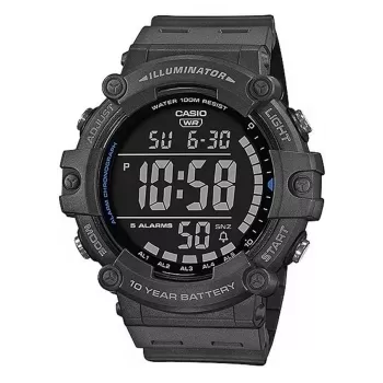 Casio AE-1500WH-8BVEF Vyriškas skaitmeninis laikrodis – derva korpusas, 100m atsparumas vandeniui, pasaulio laikas