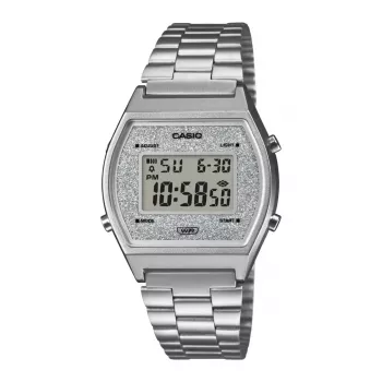 CASIO B640WDG-7DF Unisex Digitalinis Laikrodis 38,9mm Sidabrinis Nerūdijantis Plienas