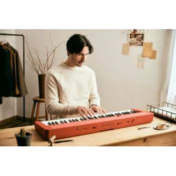 Casio CT-S1 61 klavišų skaitmeninis sintezatorius (raudonas)