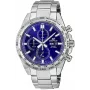 CASIO Edifice EFR-574D-2AVUEF vyrų analoginis kvarcinis laikrodis, 42,3 mm, mėlynas ciferblatas, nerūdijančio plieno apyrankė