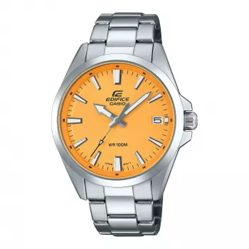 CASIO Edifice EFV100D-9AVUEF Vyriškas analoginis kvarcinis laikrodis 42mm nerūdijančio plieno juodas ciferblatas su aukso akcentais