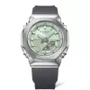 CASIO G-SHOCK GM-S2110-3AER Moteriškas Analoginis-Digitalinis Laikrodis 42,9mm Žalias Resinas/Nerūdijantis Plienas