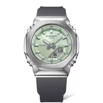 CASIO G-SHOCK GM-S2110-3AER Moteriškas Analoginis-Digitalinis Laikrodis 42,9mm Žalias Resinas/Nerūdijantis Plienas