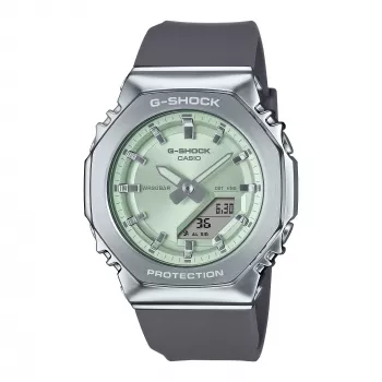 CASIO G-SHOCK GM-S2110-3AER Moteriškas Analoginis-Digitalinis Laikrodis 42,9mm Žalias Resinas/Nerūdijantis Plienas