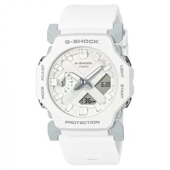CASIO GA-2300-7AER Moteriškas analoginis-skaitmeninis laikrodis, 42,9 mm, baltas dervos korpusas