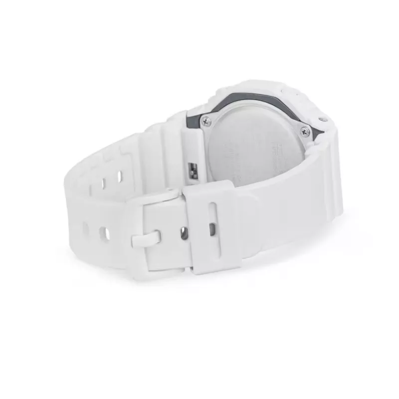Casio GMA-S2100MD-7AE moteriškas analoginis-skaitmeninis kvarcinis laikrodis, 46.2mm, baltos dervos apyrankė