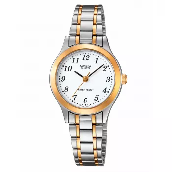 CASIO LTP1128G7BRDF Moteriškas analoginis kvarcinis laikrodis 33mm auksinio atspalvio nerūdijančio plieno