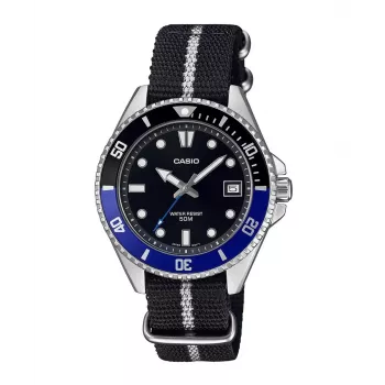 Casio MDV-10C-1A2VEF Vyriškas nardymo laikrodis, juodas, nerūdijantis plienas, derva