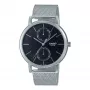 CASIO MTP-B310M-1AVEF Unisex analoginis laikrodis su nerūdijančio plieno tinklelio apyranke, 50m atsparus vandeniui