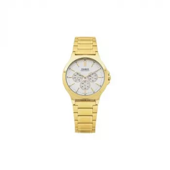 CASIO MTP-V300G-9AUDF Vyrų analoginis kvarcinis laikrodis, auksinė jonais dengta nerūdijanti plienas, 41,5 mm