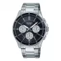 CASIO MTP1374D1A3VD vyriškas analoginis kvarcinis laikrodis su dienos ir datos rodymu, nerūdijančio plieno apyrankė, 47 mm korpusas