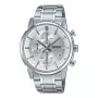 CASIO MTPE510D7AVDF Vyriškas analoginis kvarcinis laikrodis, 42 mm, nerūdijantis plienas, sidabrinis ciferblatas