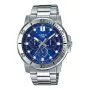 CASIO MTPVD300D2EUD Vyriškas analoginis kvarcinis laikrodis 45mm nerūdijančio plieno mėlynas ciferblatas