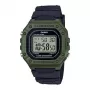 CASIO W-218H-3AVDF Skaitmeninis kvarcinis laikrodis – žalia derva, 50m atsparumas vandeniui, LED apšvietimas