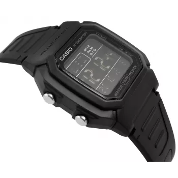 Casio W-800H-1BVES Vyriškas Skaitmeninis Laikrodis – Atsparus Vandeniui Iki 100 m, Kvarcinis Judesys