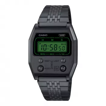 CASIO Women's A1100B-1EF Digital Stainless Steel Watch 35mm