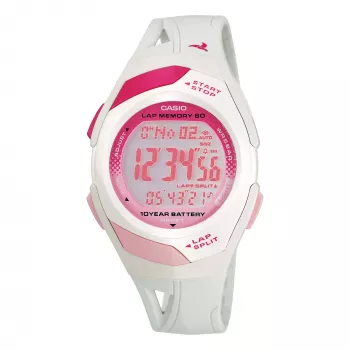 CASIO Moteriškas Skaitmeninis Laikrodis STR-300-7EG 35.2mm Sidabrinis Derva