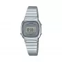 Casio Women's LA670WA-7 Skaitmeninis laikrodis – 30 mm sidabrinis nerūdijančio plieno