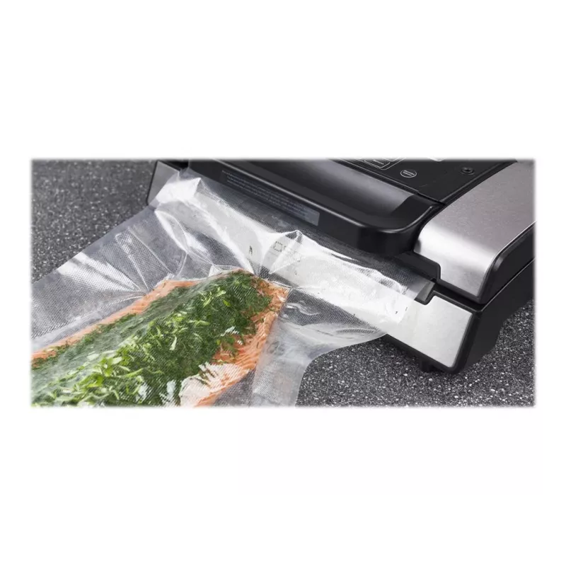 CASO 1218 vakuuminio pakavimo maišeliai 40 x 60 cm – 50 vnt., struktūrizuoti PA/PE, tinkami sous-vide ir šaldymui