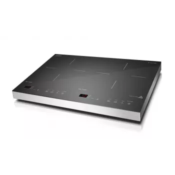 CASO S-Line 3500 laisvai pastatoma indukcinė kaitlentė, 2 kaitvietės, jutiklinis valdymas, juoda, 3500 W