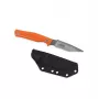 Casström Swedish Field Dresser Orange G10 medžioklinis peilis 100mm Sandvik 12C27 geležtė, pilnas kotas, Kydex makštis