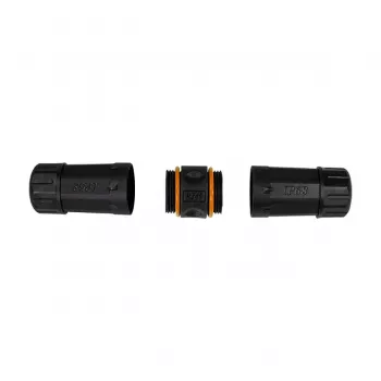 CAT6a lauko mova IP68 RJ45 moteris į moterį ekranuota Ethernet jungtis