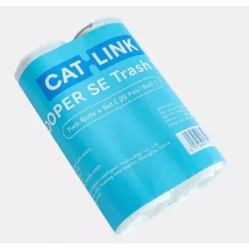 CATLINK CL-TB-01 Automatinės kraiko dėžės atliekų maišeliai (2 rulonai, 40 vnt.) – juodi HDPE