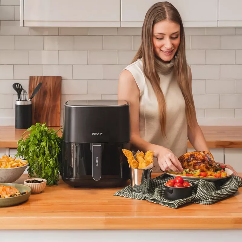 CECOTEC Cecofry Fantastik 5500 Air Fryer, 5.5L, 1500W, Black