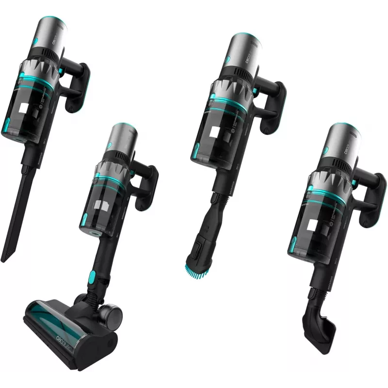 Cecotec Conga Rockstar 2500 Thunder Pet Flex laidinis dulkių siurblys 400W 33,6V 65min juodas/mėlynas