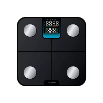 Cecotec Surface Precision HealthySmart kūno analizės svarstyklės su KMI, 180 kg, Bluetooth, juodos