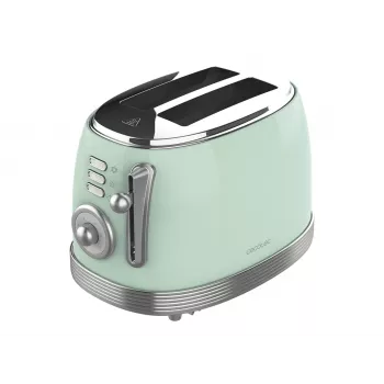 Cecotec Toast&Taste 800 Vintage skrudintuvas 850 W 2 lizdai nerūdijantis plienas šviesiai žalias