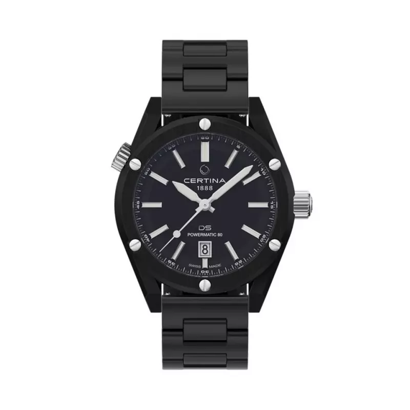 CERTINA DS Action Diver Automatic 43mm Black Dial NATO Strap Vyriškas Laikrodis C041407390510