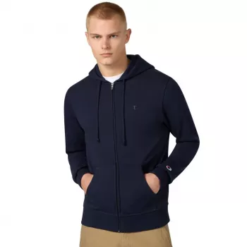 Champion Užtraukiamas gobtuvas su užtrauktuku Megztinis Navy Blue 220786 BS501 XL