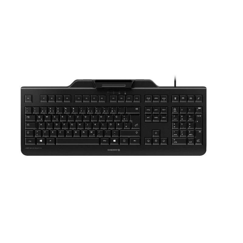Cherry SECURE BOARD 1.0 laidinė klaviatūra su NFC skaitytuvu, JK išdėstymas, juoda