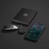 Chipolo LOOP Mercedes – Įkraunamas Bluetooth sekiklis su silikonine kilpa, skirtas iOS ir Android, juodos spalvos