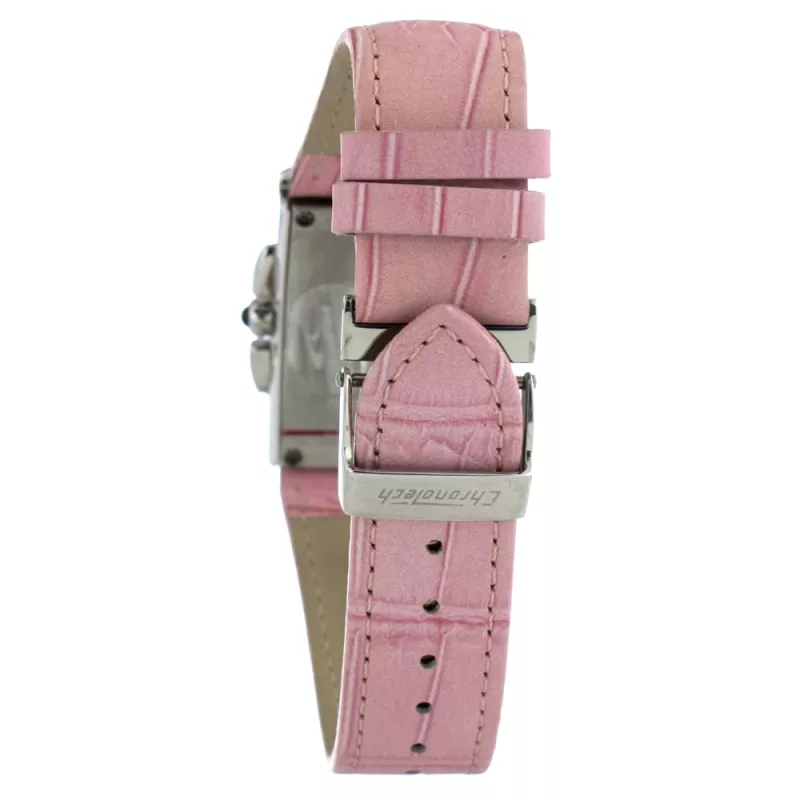 CHRONOTECH CT7018B-02S Moteriškas analoginis kvarcinis laikrodis 30mm balto odinio dirželio