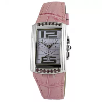 CHRONOTECH CT7018B-02S Moteriškas analoginis kvarcinis laikrodis 30mm balto odinio dirželio