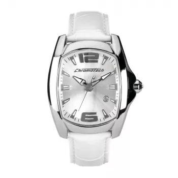 CHRONOTECH CT7107M06 Vyriškas analoginis kvarcinis laikrodis, 40 mm juodas ciferblatas, odinis dirželis