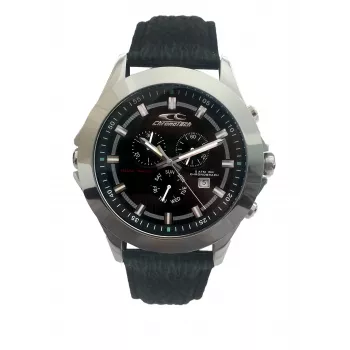 CHRONOTECH MAN CT7636M-01 48mm nerūdijančio plieno kvarcinis chronografo laikrodis