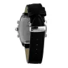 CHRONOTECH MAN CT7677M-02 analoginis kvarcinis laikrodis 45 mm juodas ciferblatas odinė apyrankė