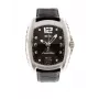 CHRONOTECH Vyriškas analoginis kvarcinis laikrodis RW0007 40mm nerūdijančio plieno korpusas juodas ciferblatas odinis dirželis