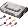 Cimco L-Boxx Mini izoliuotų gnybtų įvorių rinkinys 438010, 475 vnt., 0,75-10 mm², DIN 46228-4