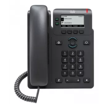 Cisco 6821 IP telefonas MPP sistemoms (CP-6821-3PCC-K9) – SIP stalinis telefonas su 2,8 inch vienspalviu LCD, PoE ir pilno duplekso garsu