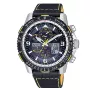 Citizen Eco-Drive Atomic Timekeeping Watch JY8078-01L 45 mm mėlynu ciferblatu ir odiniu dirželiu