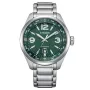CITIZEN Eco-Drive vyriškas laikrodis AW1830-88X 42,6 mm nerūdijantis plienas žalias ciferblatas