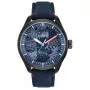 CITIZEN Eco-Drive vyriškas laikrodis AW2037-04W 43mm nerūdijantis plienas ruda oda žalias ciferblatas