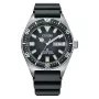 CITIZEN Vyrų automatinis nardymo laikrodis NY0120-01E 41 mm juodas ciferblatas juodas guminis dirželis