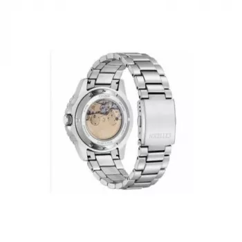 CITIZEN Vyriškas automatinis laikrodis NJ0170-83X 43mm Nerūdijantis plienas Žalias ciferblatas